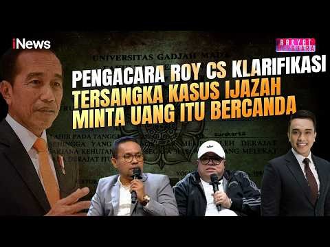 Roy and Co.'s Lawyer Clarifies That the Suspect in the Diploma Case Asked for Money Was Just a Jo...