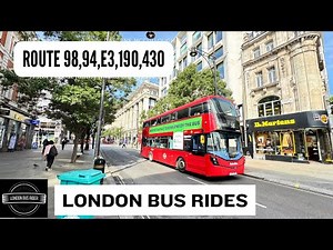 Exploring London’s Best Sights: Epic Bus Ride on Routes 98, E3, 190, & 430! 🚍🌆