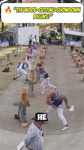 🪓 Unbelievable Wood Cutting Competition Twist You Didn’t See Coming!