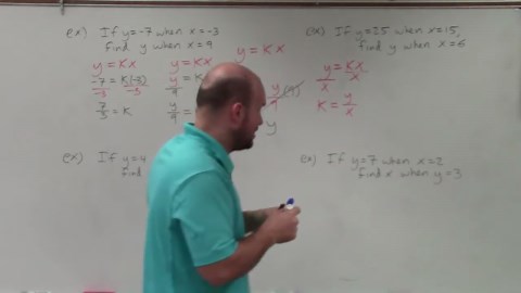 Master Solve for the missing variable when y varies directly with x