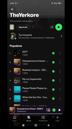 Escucha mi Música en Spotify | Nuevo Proyecto Musical en Español