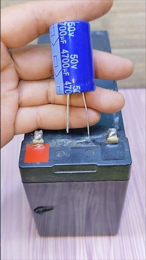 How to Properly Connect a Polarized Electrolytic Capacitor to a Battery #Electrolytic #Cap #Polarity
