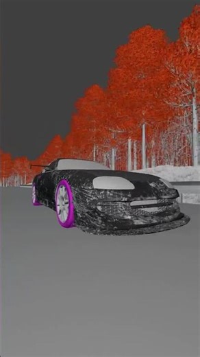 Toyota Supra Animation 🔥 #3danimation #blender #blender3d #shorts