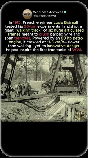 Boirault Machine – 1915’s Incredible Crawling War Machine