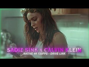 Sadie Sink x Calvin Klein | 4K 60FPS Twixtor Scenepack (Logoless Raw Clips)