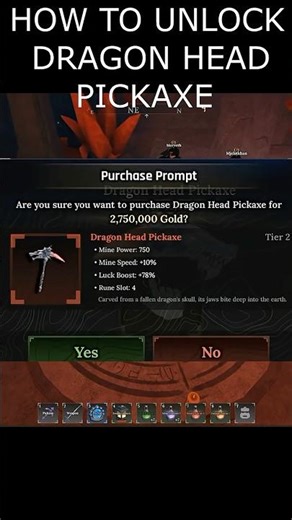 Dragon Head Pickaxe Unlock Guide | The Forge