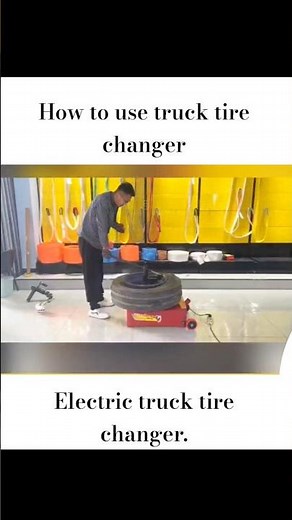 How to use electric tire changer.. #tirechanger #trucktirechanger #vulcanizingshop #howto #machine
