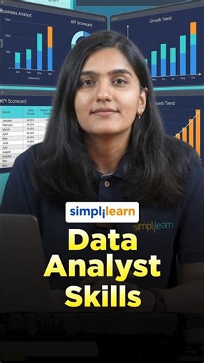 🔥Skills required to become Data Analyst | How to become Data Analyst #shorts #simplilearn