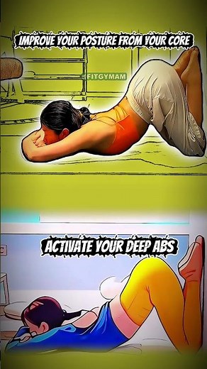 Activate your deep core with this wall push-up 🔥