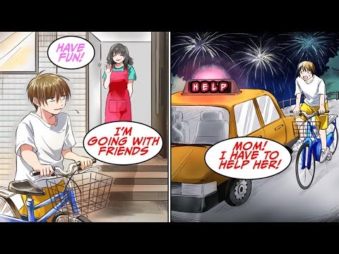 Here's what happened when I lied to go to a firework ceremony alone... [Manga Dub]