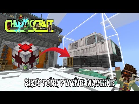 The Moving Redstone Flying Machine: Minecraft, Bedrock, Mcpe, Survival