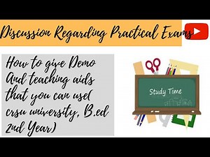 how to give B.ed practical teaching demo//B.ed 2nd year//crsu university//2021 session