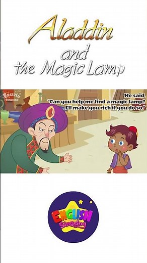 Aladdin and the magic lamp - Fairy tale - English Stories #shorts