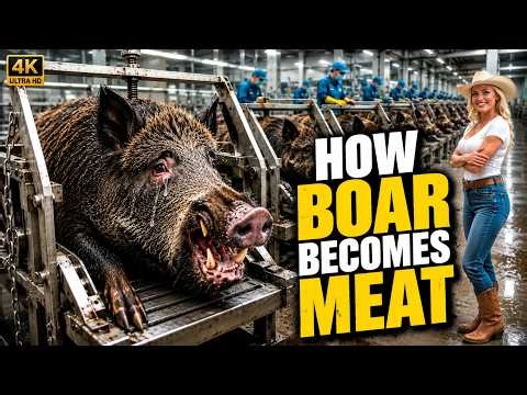 How Wild Boar Becomes Meat: Inside the Full Factory Processing Process