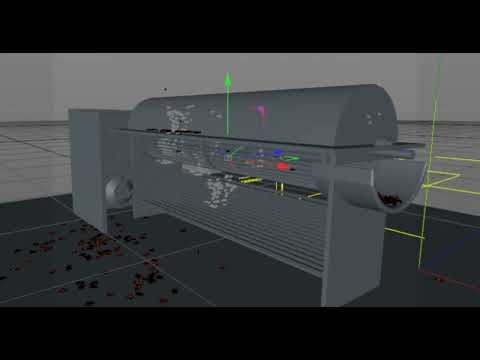 Simulation of a Palm Fruit Kernel-Fruitlets-Spikelets Separating Machine
