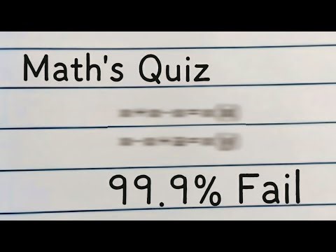 Math's Quiz 99% People will fail to solve this | #maths #math #puzzle #quiz #riddles #mathematics