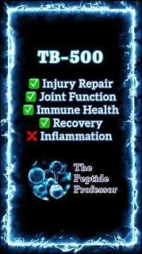 What is TB-500? Injury Recovery, Joint Health, Anti-Inflammatory | Healing & Regenerative #Peptides