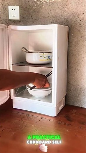 Foam box self made storage cupboard #diy #recycle