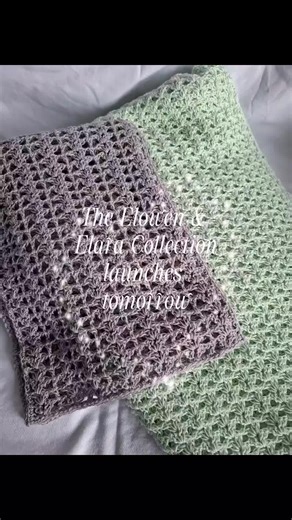 Two lace designs. One collection. Launching tomorrow ✨ #makersoftiktok #crochetdesign #lacecrochet