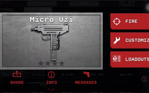 乌兹 UZI 9mm微型冲锋枪（Micro UZI）