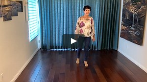Take it Easy (as danced in Orange County, California) line dance demonstration and tutorial by Stephie