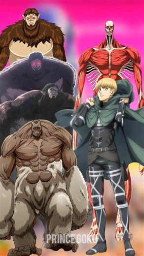 All Beast Titan 🐵 Vs All Abnormal Titans 😈 & Armin Colossal 💥 | Ultimate AOT Battle |#shorts#aot