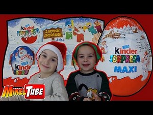 Juguetes Sorpresa de los Kinder Navidad y Maxi en tú canal infantil en Castellano