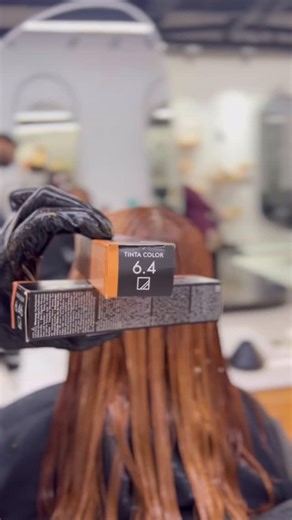 Rupinderking on Instagram: "Box color remov keune level 1 to 6.35 create"