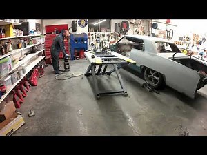 Bendpack MD-6XP 6000lb lift + Harbor Freight Adjustable Car Dolly #61917 Demo and Review