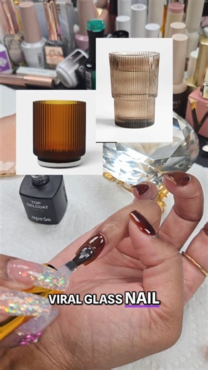 Viral Glass Nails: Step-by-Step DIY Tutorial for Beginners #acrylicnails #nailart #diynails #longhairprettynails | Longhairprettynails