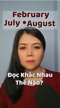 Cách Đọc Chuẩn 3 Tháng Trong Năm Theo Giọng Anh-Anh và Anh-Mỹ #learnenglish