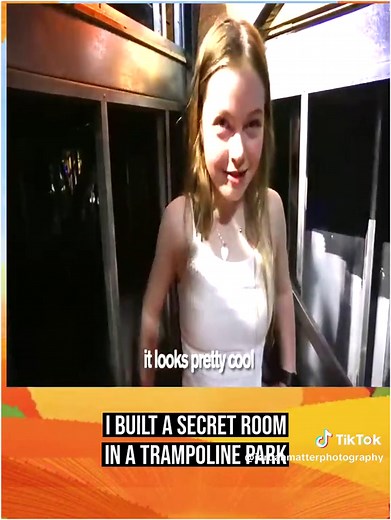 I Built a SECRET ROOMin a TRAMPOLINE PARK Part 1 #fyp #ad#salish #salishmatter #jordanmatter #daughter #nalish
