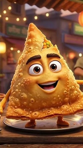 Talking Samosa 😂 | Funny Pixar-Style AI Animation | Street Food Story