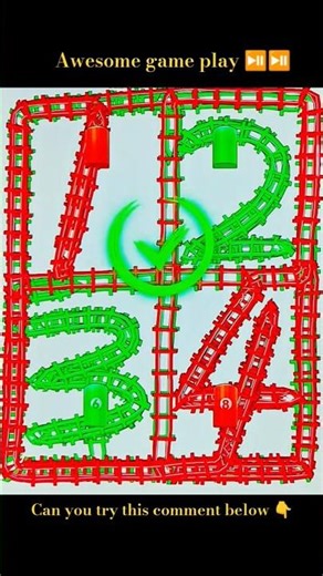 train track puzzle awesome game play.#shorts #youtubeshorts #trending #viral