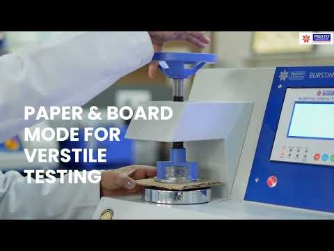 Bursting Strength Tester 4.0 | Manual Clamping Digital + Computerized Model | Packaging Lab Demo
