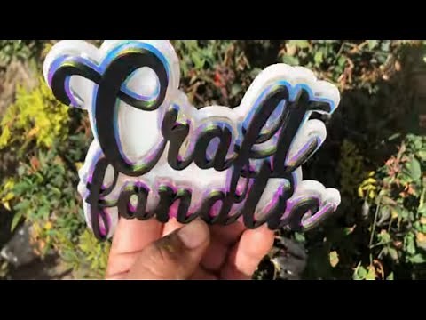 DIY Color Changing Holographic Mirror Acrylic Glowforge Project | CRAFT FANATIC