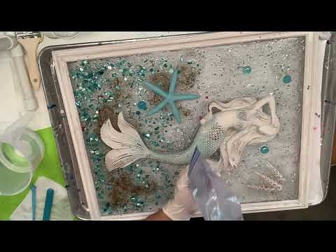 Fun with Frames- Mermaid Epoxy Resin Art