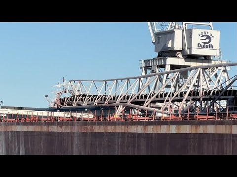 Joseph L Block’s Unloading Boom Damaged in Ore Dock Accident