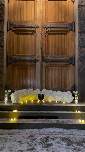 A winter proposal ❄️💍 #proposalideas #proposal #snow #winter #viral