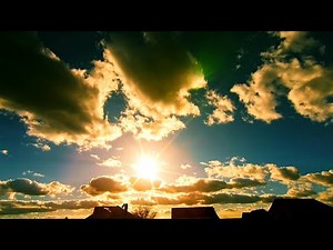 Sunset Sky Timelapse – Relaxing Clouds Background Video