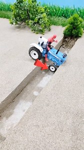 Diy Tractor fall down and Rescue mission making bridge construction #tractor #rccar #truck #jcb #construction #RCToys #viralshorts #shorts #tractor | Tom Toys