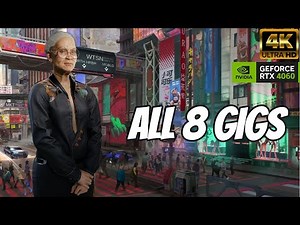 Cyberpunk 2077 - Wakako Okada FULL Gigs [4K60FPS PC]