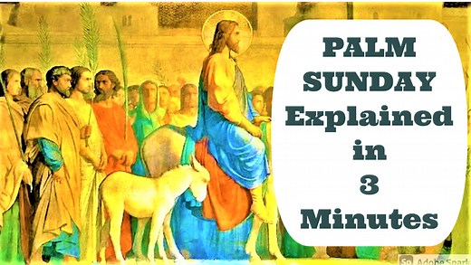 Palm or Passion Sunday Explained in 3 Minutes - What You Need to Know - Jesus Died for You! #PalmSunday VIDEO