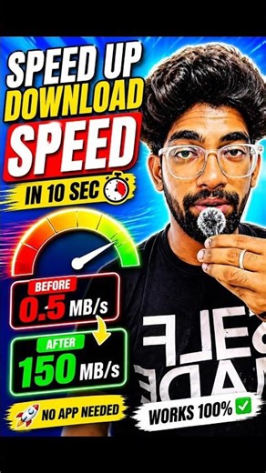 HOW TO INCREASE ⚡ THE DOWNLOAD SPEED #shorts #shorviralvideo#tamilgamingcommunity #contentcreator