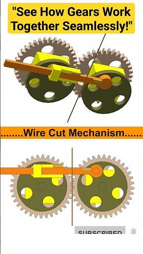 Wire Cut Mechanism #mechanism #engineering #3ddesign