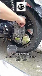 Change gear oil of Mio Soul i 125s Yamaha #doityourself #339
