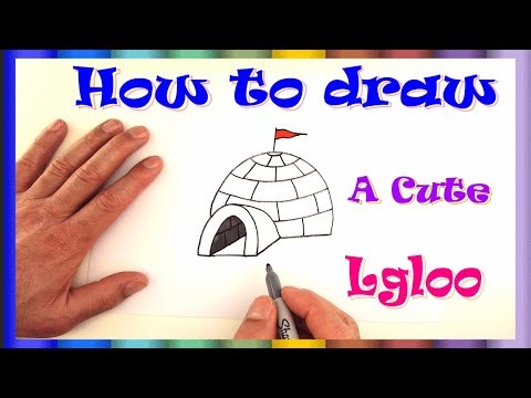 How to draw lgloo cute & easy way for kids