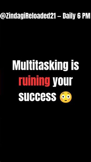 Stop Multitasking | Focus Like a Winner 💪