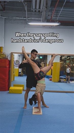 Seb. | I have spotted handstands for so many kids and adults. Everyone's got a slightly different variation of kicking up. Even the same... | Instagram