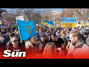 LIVE: Protest held in Washington DC against Russia's invasion of Ukraine